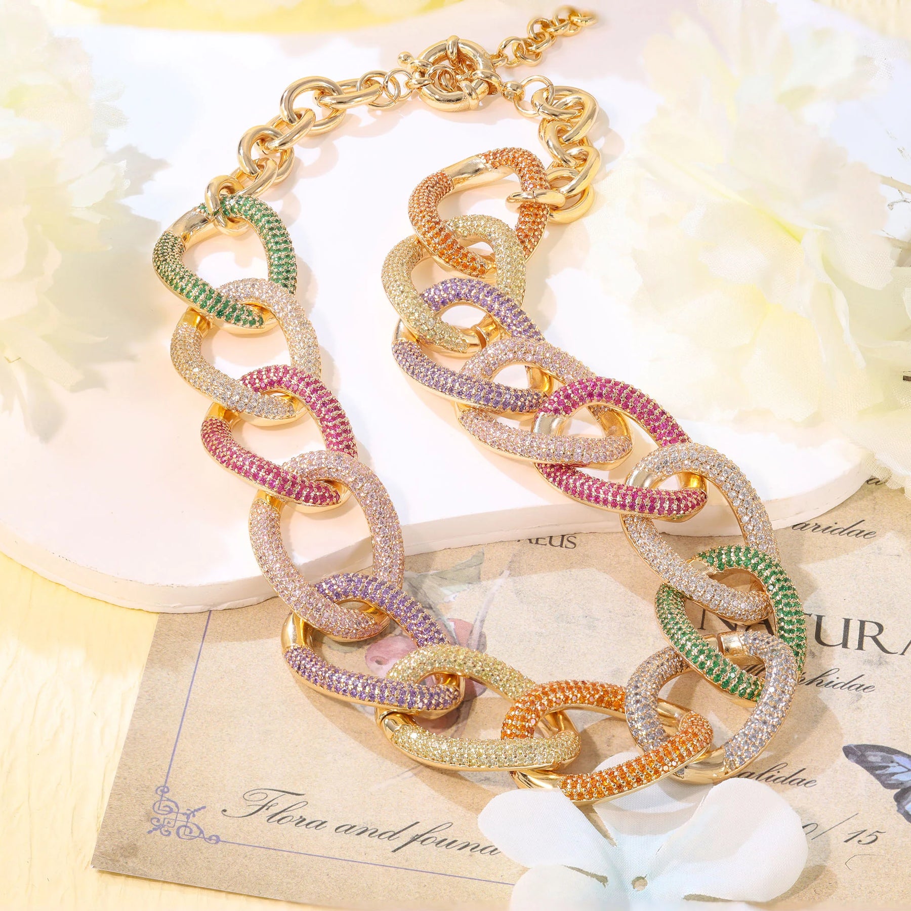 Colar Elos Mix de Cores