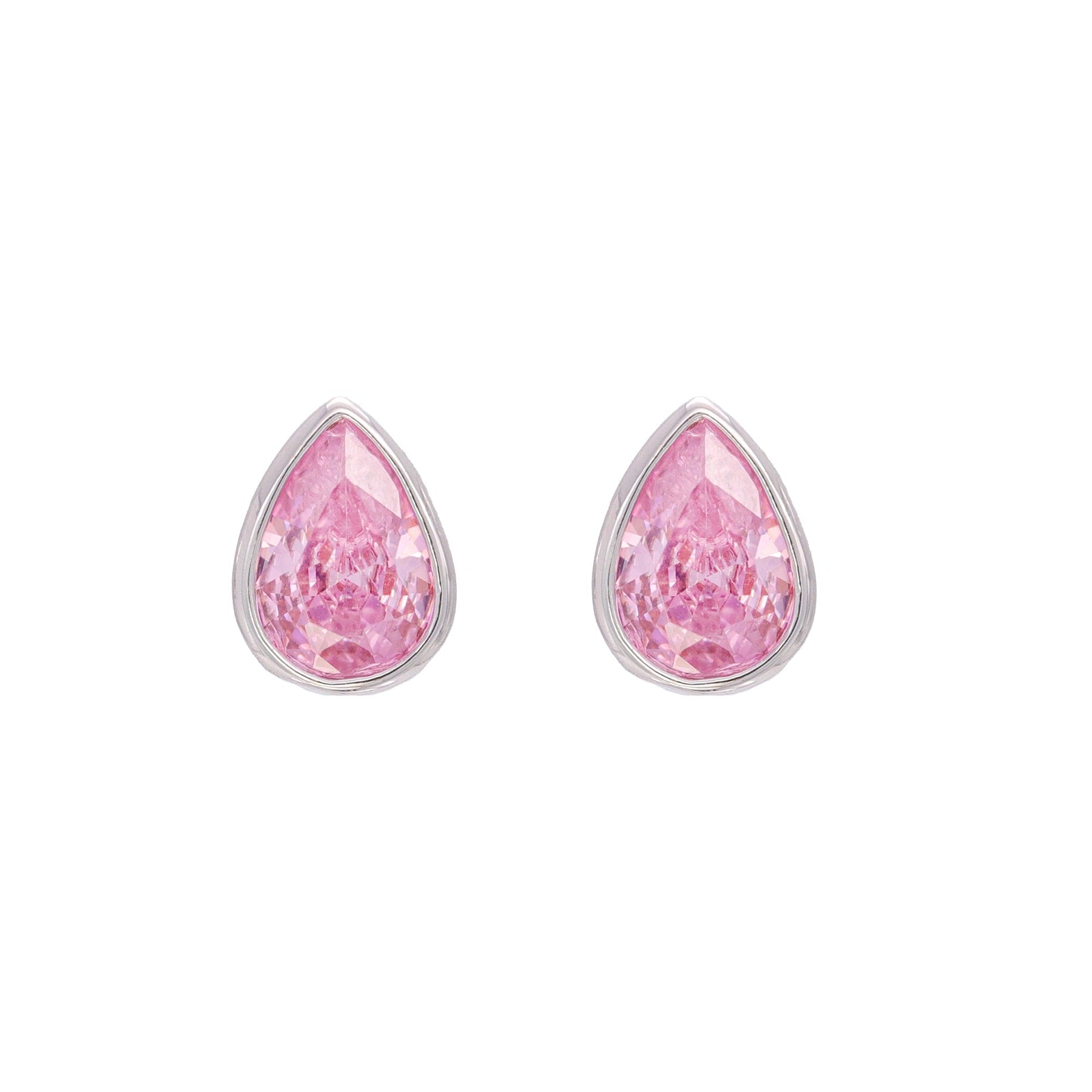 Brinco Gota Rosa Delicado