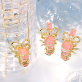 Conjunto Brinco e Colar Laço Fusion