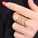 Anel Luxo Formato Setas