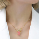 Conjunto Brinco e Colar Laço de fita