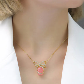 Conjunto Brinco e Colar Laço Fusion
