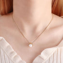 Colar Pérola Delicado com Zircônias