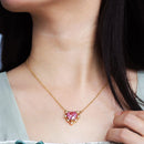 Colar Coração Brilhante