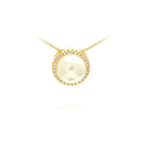 Colar Pérola Delicado com Zircônias