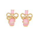 Conjunto Brinco e Colar Laço de fita