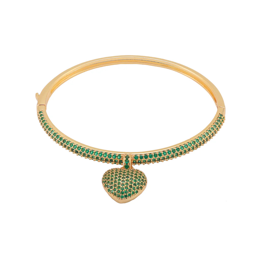 Pulseira Coração Verde