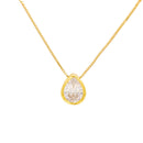 Colar Gota Cristal Delicada