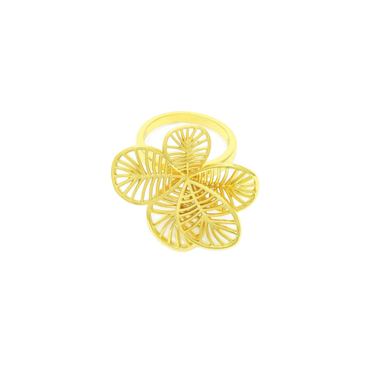 Anel de Flor Assimétrica