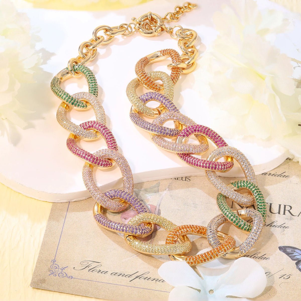 Colar Elos Mix de Cores