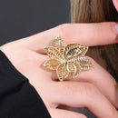 Anel de Fusão de Flores Perfeito