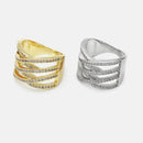 Anel Linhas Cruzadas