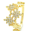 Anel Três Estrelas com Cravação de Microzircônia