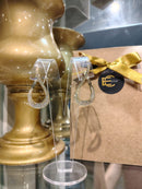 Brinco Gota Cravejada Vazada