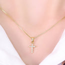 Colar Cruz Cravejado com Zircônias