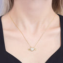 Colar Coração Alado