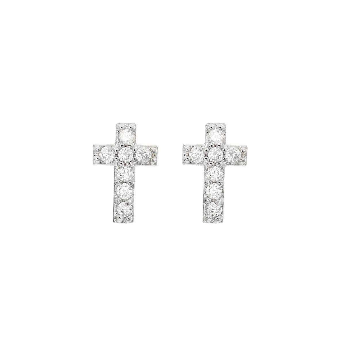 Brincos de Cruz com Zircônias