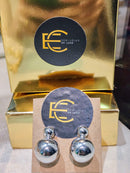 Brincos Esferas Lisas Duplas