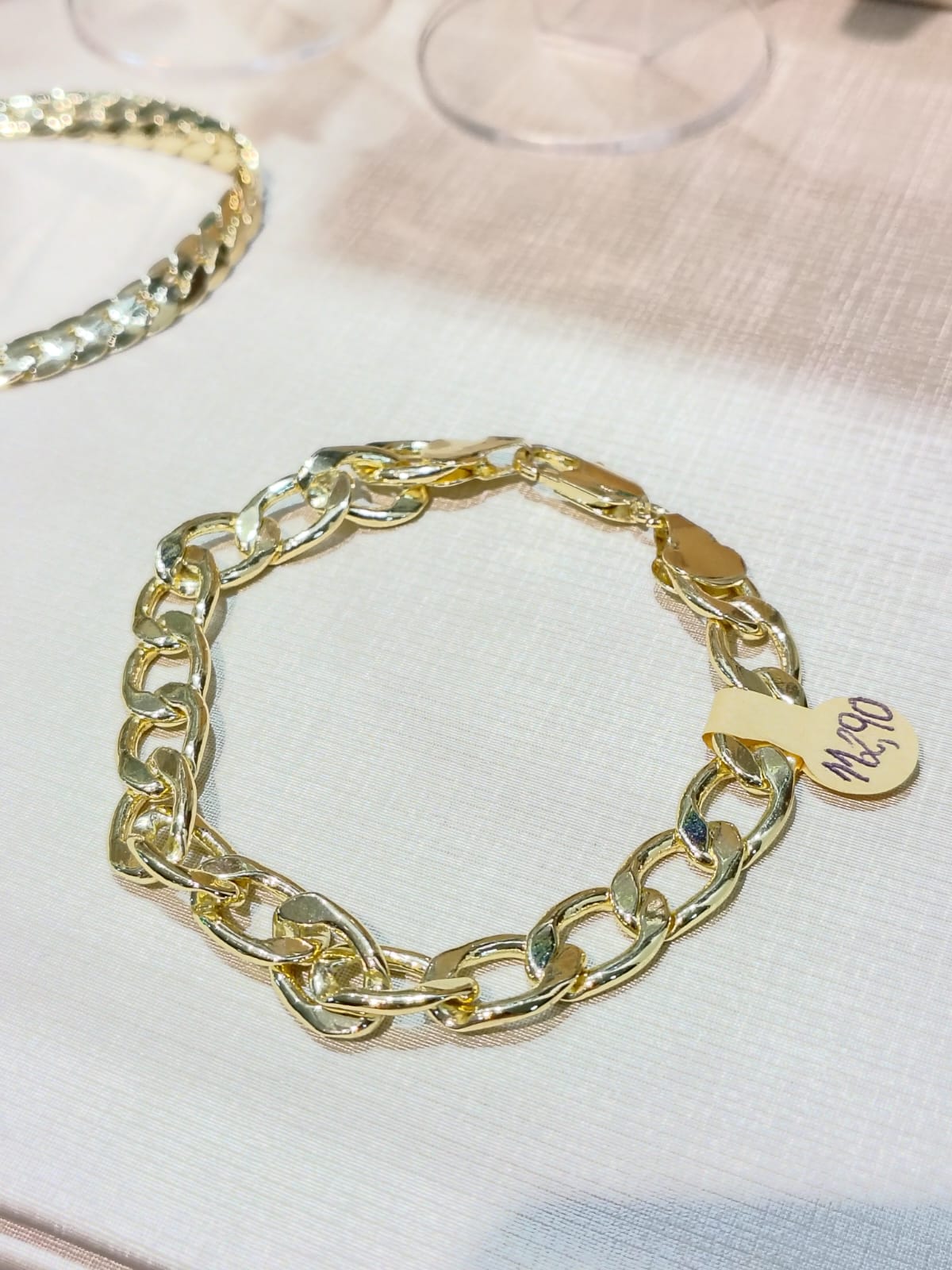 Pulseira Groumet Achatado Masculino