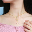 Colar Estrelas e Gotas Delicado