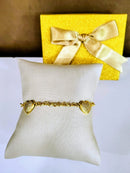 Pulseira com Corações