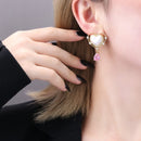 Brinco Coração Madre Pérola e Gota