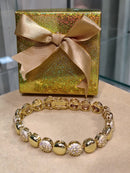 Pulseira Esferas Cravejadas com Zircônias