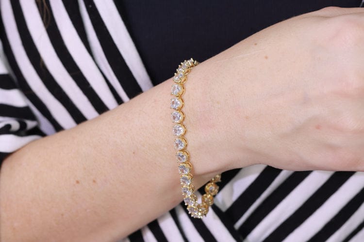 Pulseira Riviera Cristal Pedras
