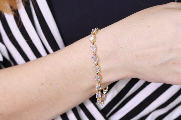Pulseira Riviera Cristal Pedras