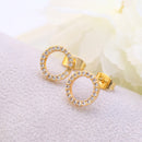 Brinco Circular com Zircônias Clássico