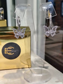 Brinco Borboleta Zircônias Cravejadas