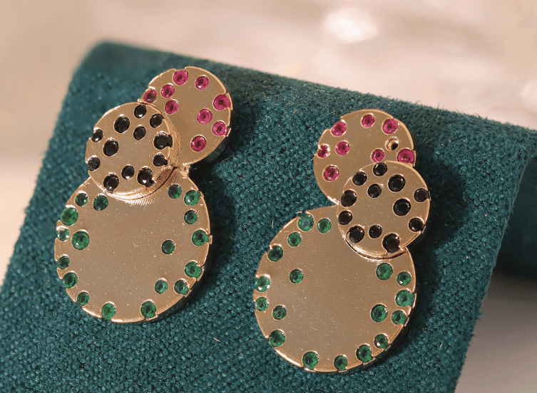 Brinco Três Círculos Delicate