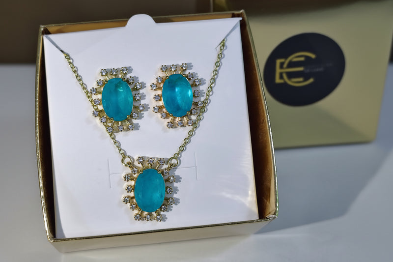 Conjunto Colar e Brinco Fusion