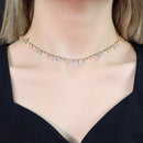 Colar Gotas Coloridas