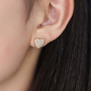 Brinco Coração Brilhante