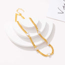 Colar Corrente Italiana com Corações Cristal